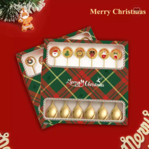 Set de 6 cucharas Merry Christmas.
