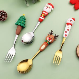 Set 4 Cubiertos Navideños
